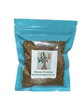 Money Drawing Herbal Spiritual Bath Soak - Good fortune Cleansing